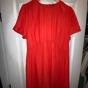 Old Navy Vibrant Red Midi Dress